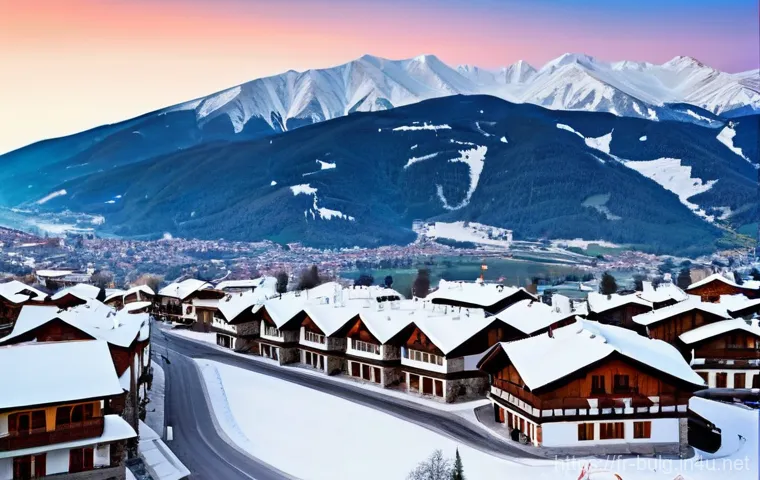 불가리아 스키 리조트 추천 - **Prompt:** A warm and inviting scene inside a traditional Bulgarian "mehana" during après-ski hours...