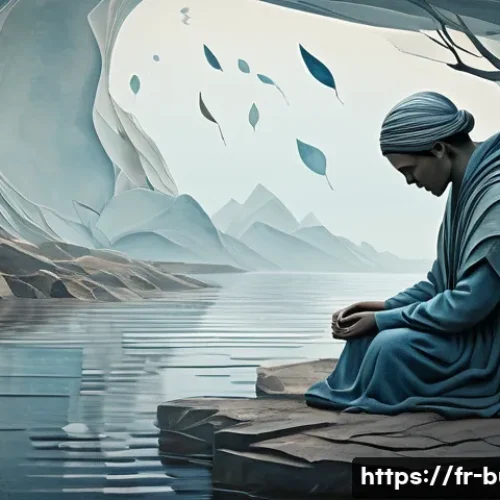 불가리아 영화감독 테오도르 우셰프 - A surreal animated scene blending traditional hand-drawn and digital painting techniques, depicting ...