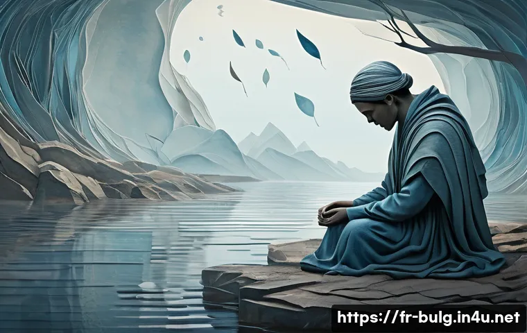 불가리아 영화감독 테오도르 우셰프 - A surreal animated scene blending traditional hand-drawn and digital painting techniques, depicting ...