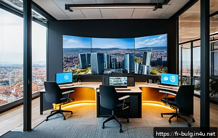 불가리아 유럽 내 경제적 위상 - A modern Bulgarian tech startup office in Sofia bustling with young entrepreneurs collaborating on A...